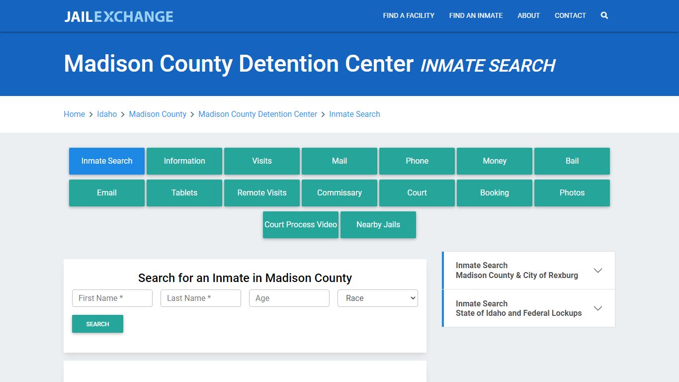 Madison County Detention Center Inmate Search - Jail Exchange