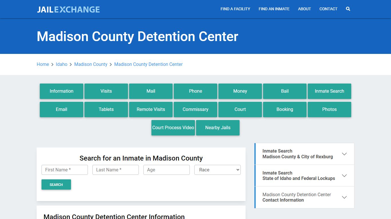 Madison County Detention Center - Jail Exchange